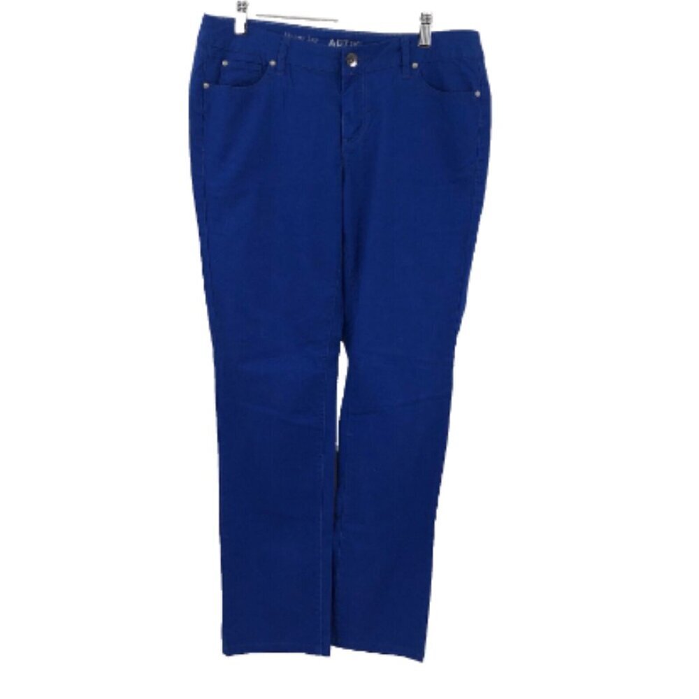APT 9 Skinny Pants Cobalt Blue Modern Fit Women 10P Petite Stretch Pant Apt. 9